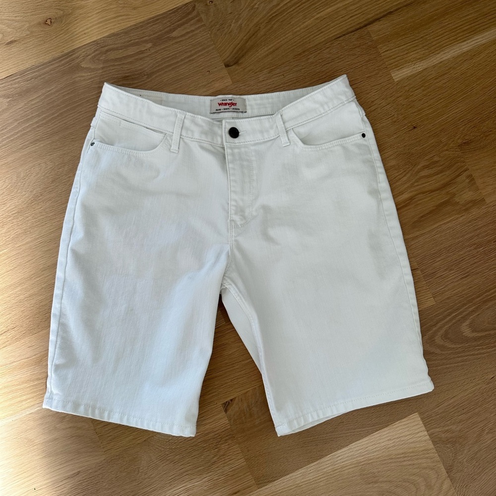 Wrangler White Denim Shorts